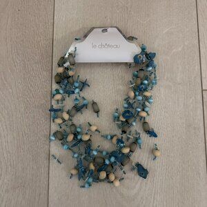 Le Chateau blue necklace